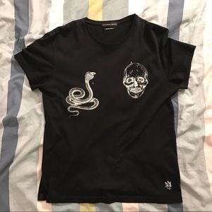 Alexander McQueen Black Animal & Skull T-shirt